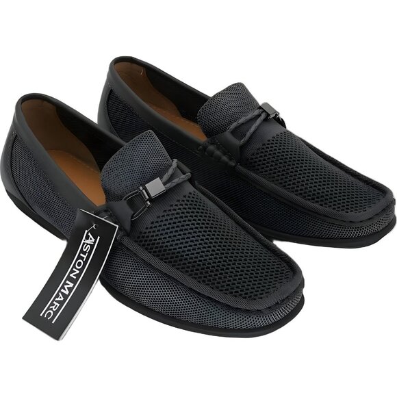 Aston Marc Men\'s Knit Driving Loafers Gray 9M main image 6